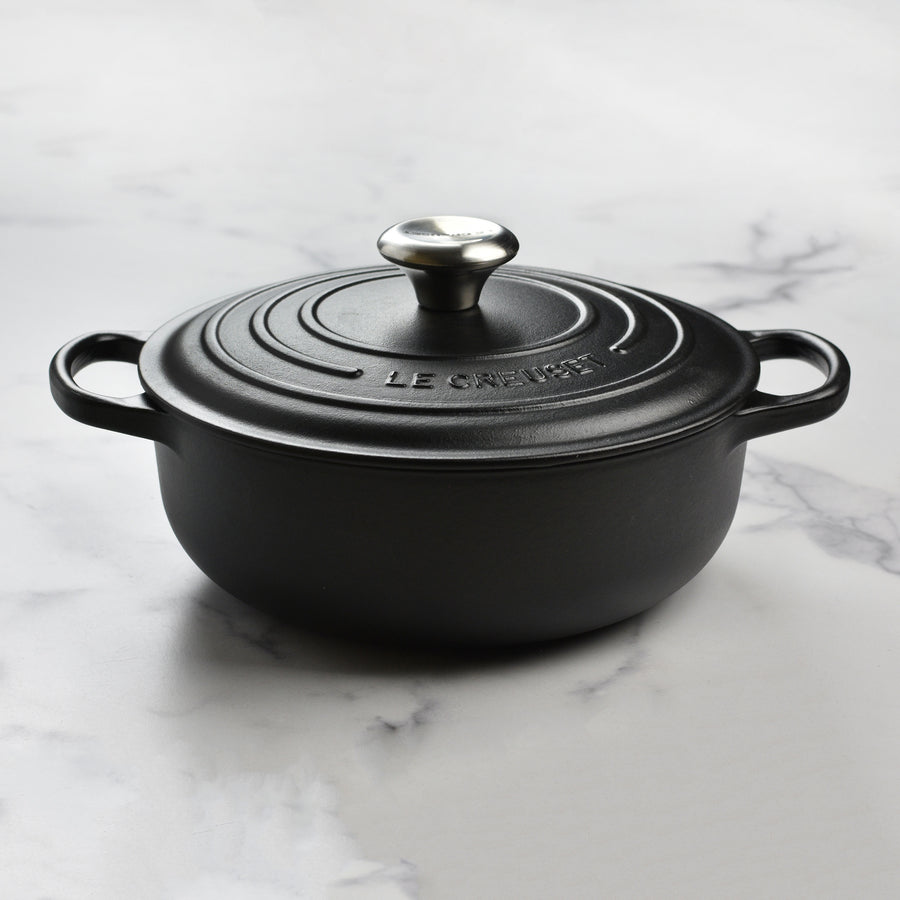 Le Creuset Signature Cast Iron 3.5-quart Licorice Sauteuse Dutch Oven