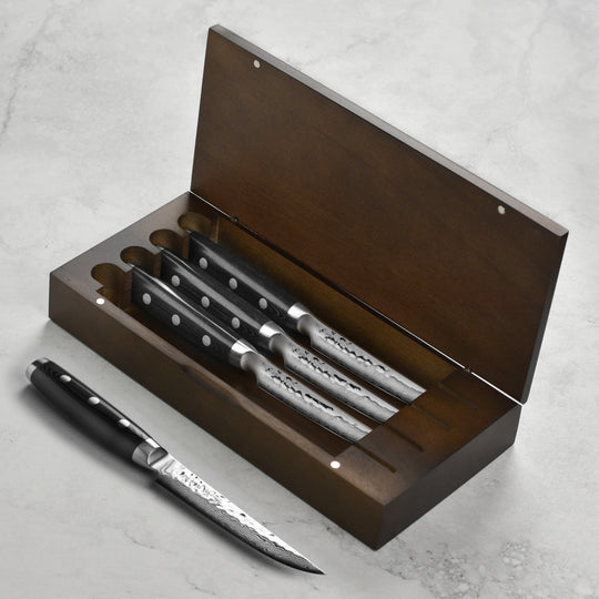 Enso HD 4 Piece Steak Knife Set with Case
