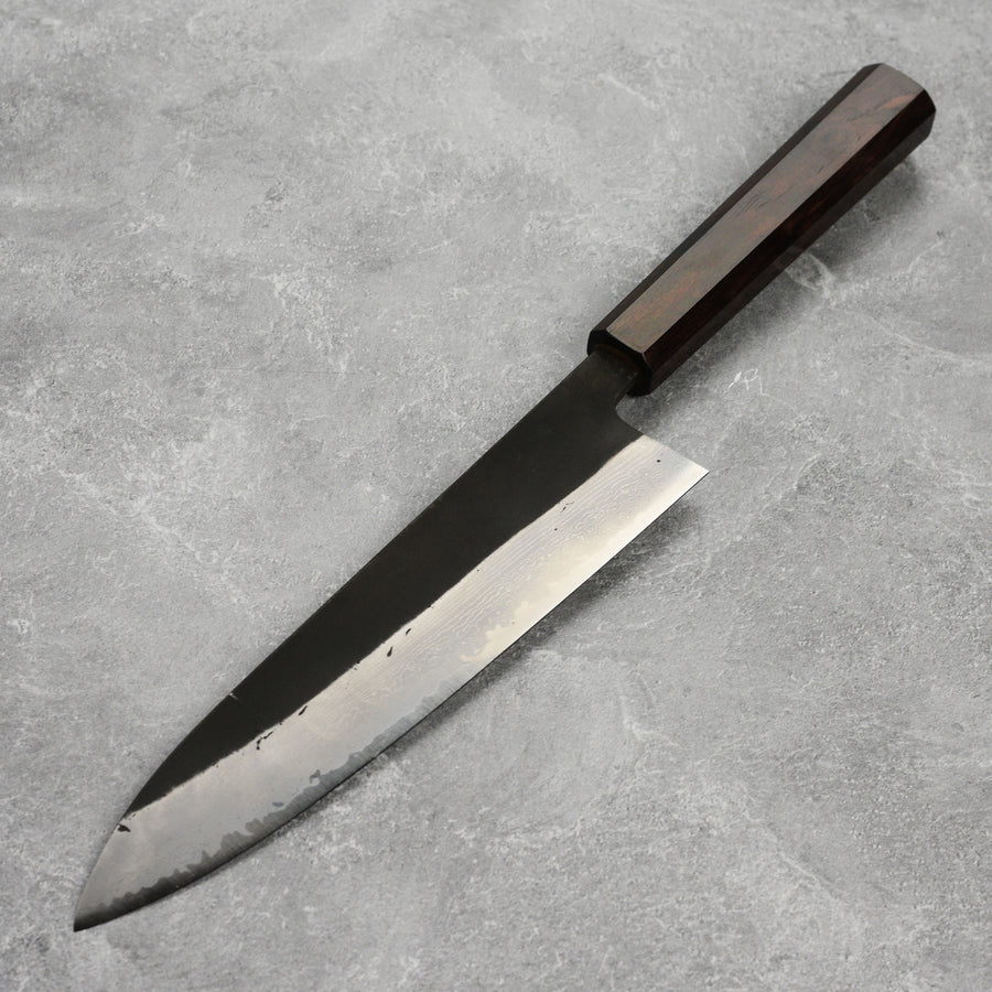 Hatsukokoro Shinkiro Aogami Super Kurouchi Damascus 8.25" Gyuto, Ebony