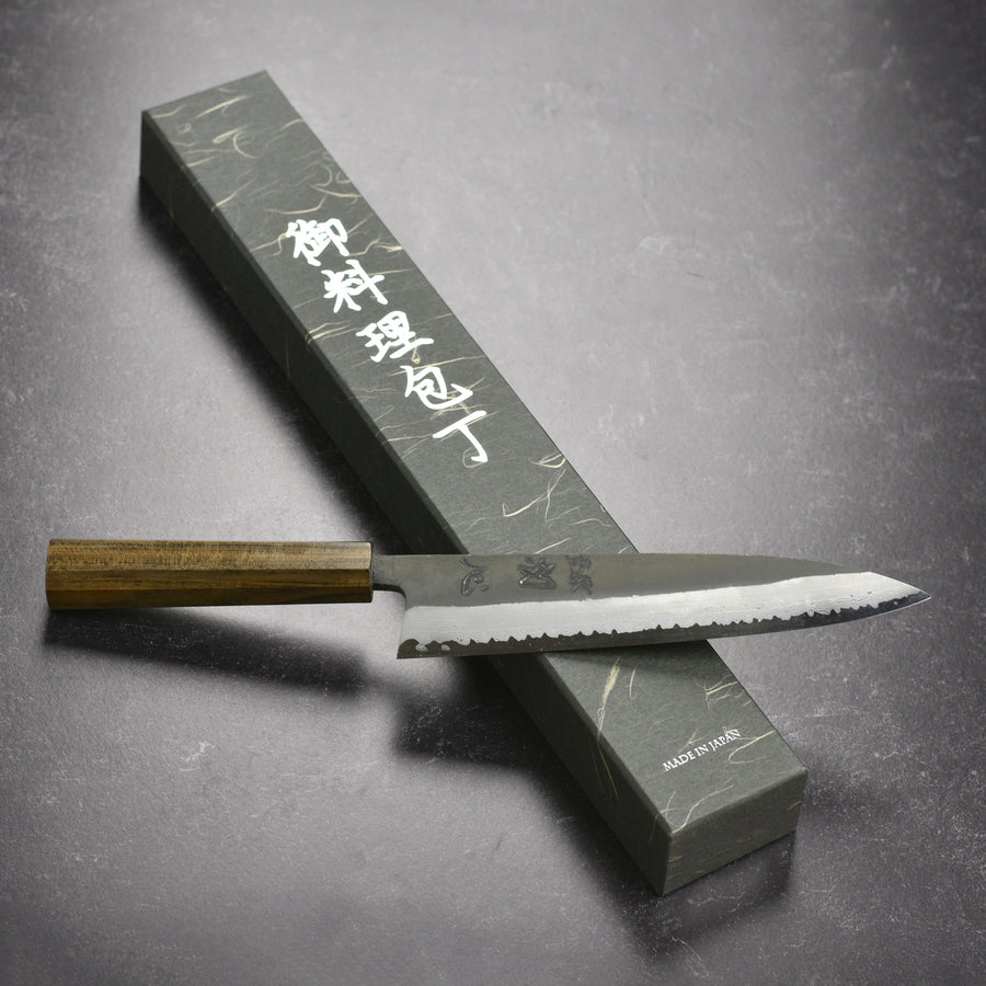 Hatsukokoro Shinkiro Aogami Super Kurouchi Damascus 8.25" Gyuto, Bubinga