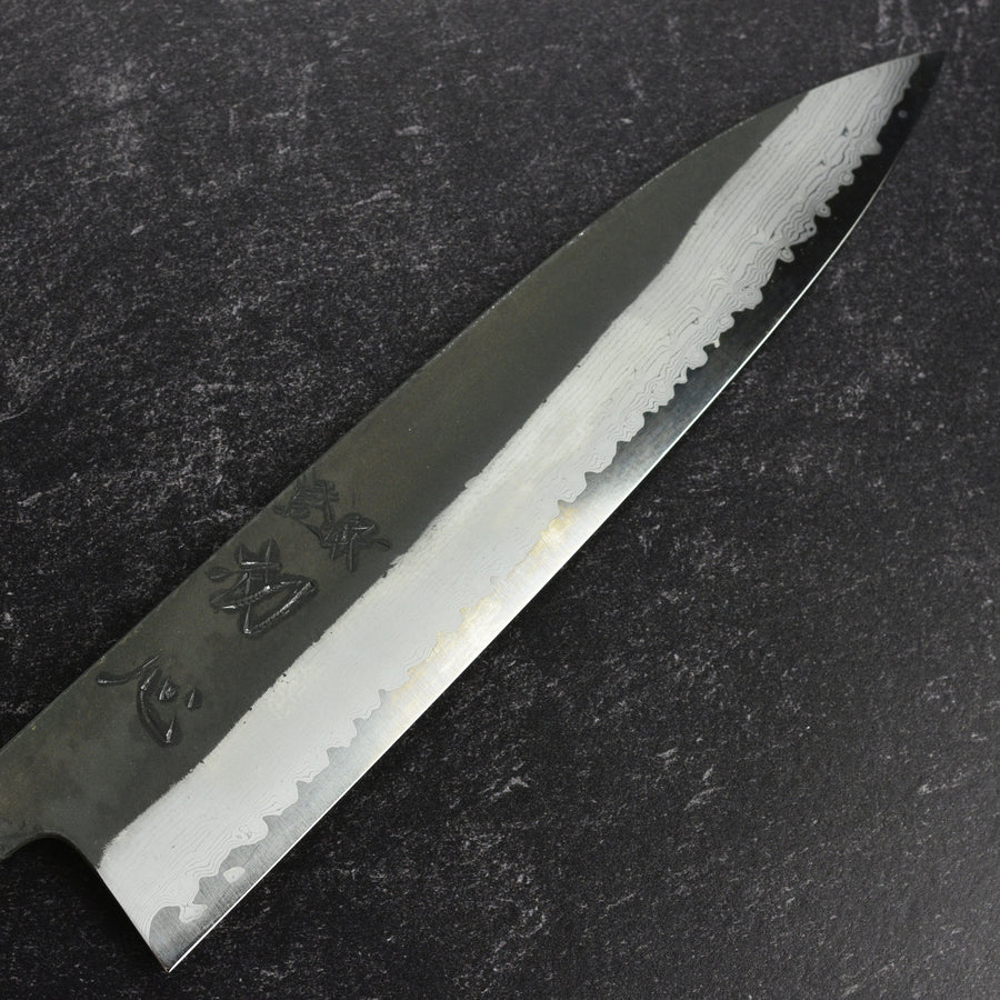 Hatsukokoro Shinkiro Aogami Super Kurouchi Damascus 8.25" Gyuto, Bubinga