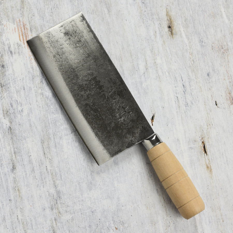 Hand-Forged Carbon Steel Chinese Cleaver