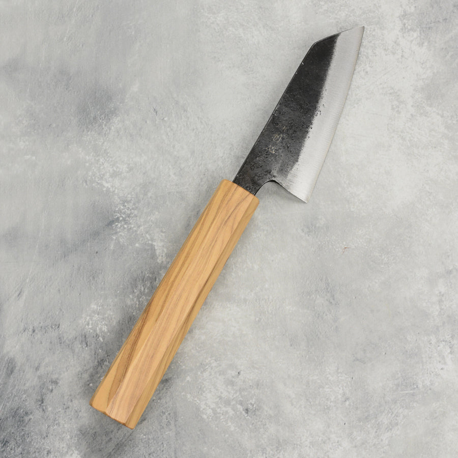 Hatsukokoro Kurogane Aogami #2 Kurouchi 3.1" Ko-Bunka, Olivewood