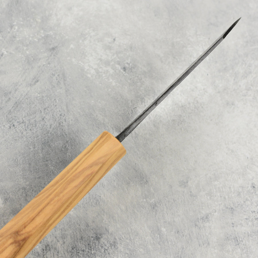 Hatsukokoro Kurogane Aogami #2 Kurouchi 3.1" Ko-Bunka, Olivewood