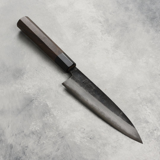 Hatsukokoro Kumokage Aogami Kurouchi Damascus 5.9" Petty
