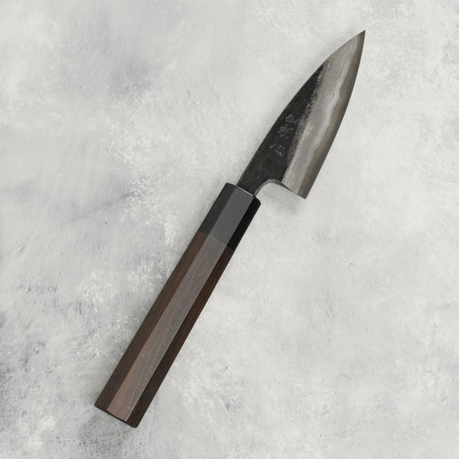 Hatsukokoro Kumokage Aogami Kurouchi Damascus 3.1" Petty