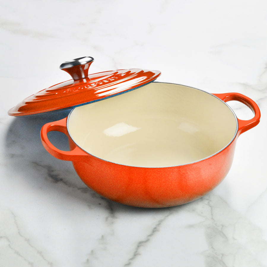 Le Creuset Signature Cast Iron 3.5-quart Flame Sauteuse Dutch Oven