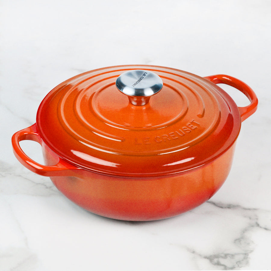 Le Creuset Signature Cast Iron 3.5-quart Flame Sauteuse Dutch Oven