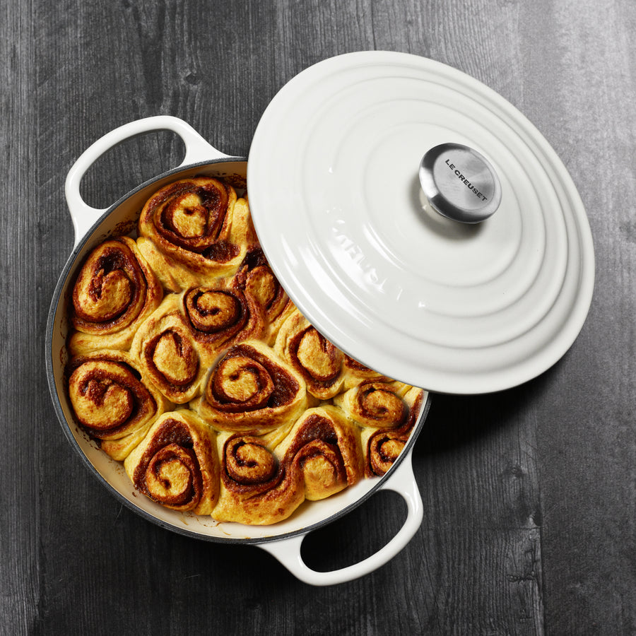 Le Creuset Signature Cast Iron 3.5-quart White Sauteuse Dutch Oven