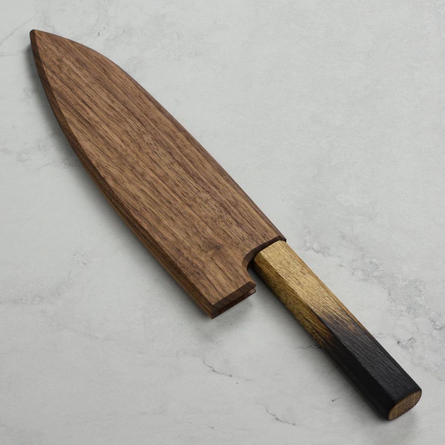 Walnut Magnetic Saya for 7" Santoku