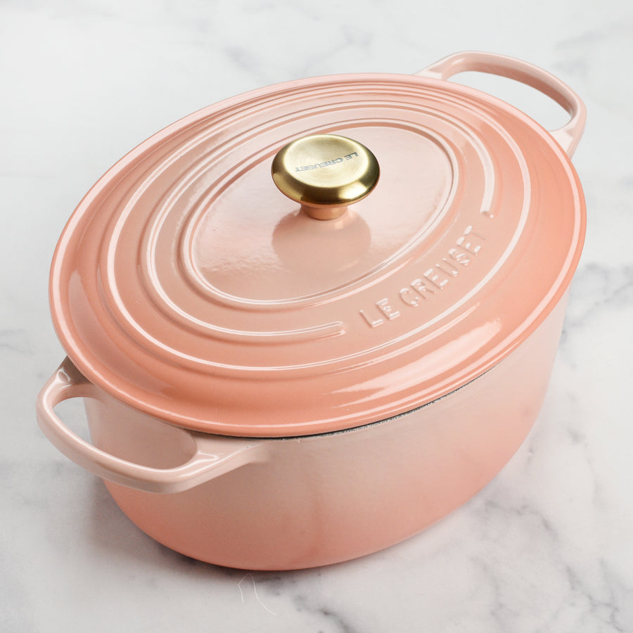 Le Creuset Signature Cast Iron 6.75-quart Peche Oval Dutch Oven