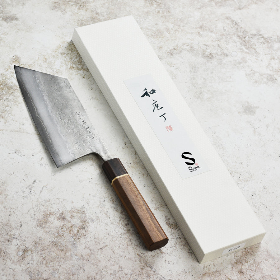 Matsubara Aogami #2 Nashiji Stainless Clad 7.5" Kiri Cleaver