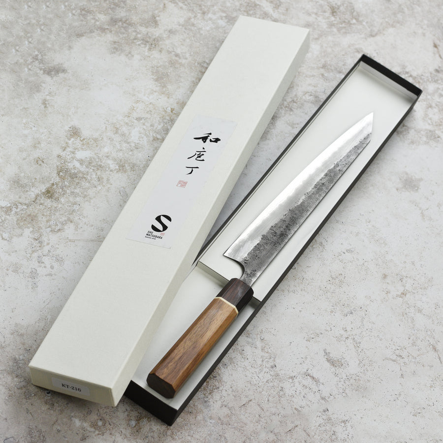 Matsubara Aogami #2 Nashiji Stainless Clad 10.6" Sujihiki