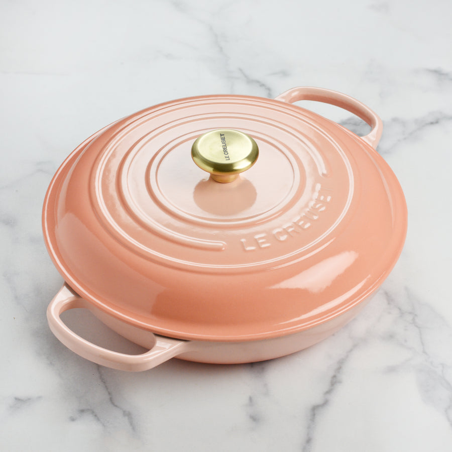 Le Creuset Signature Cast Iron 3.5-quart Peche Braiser