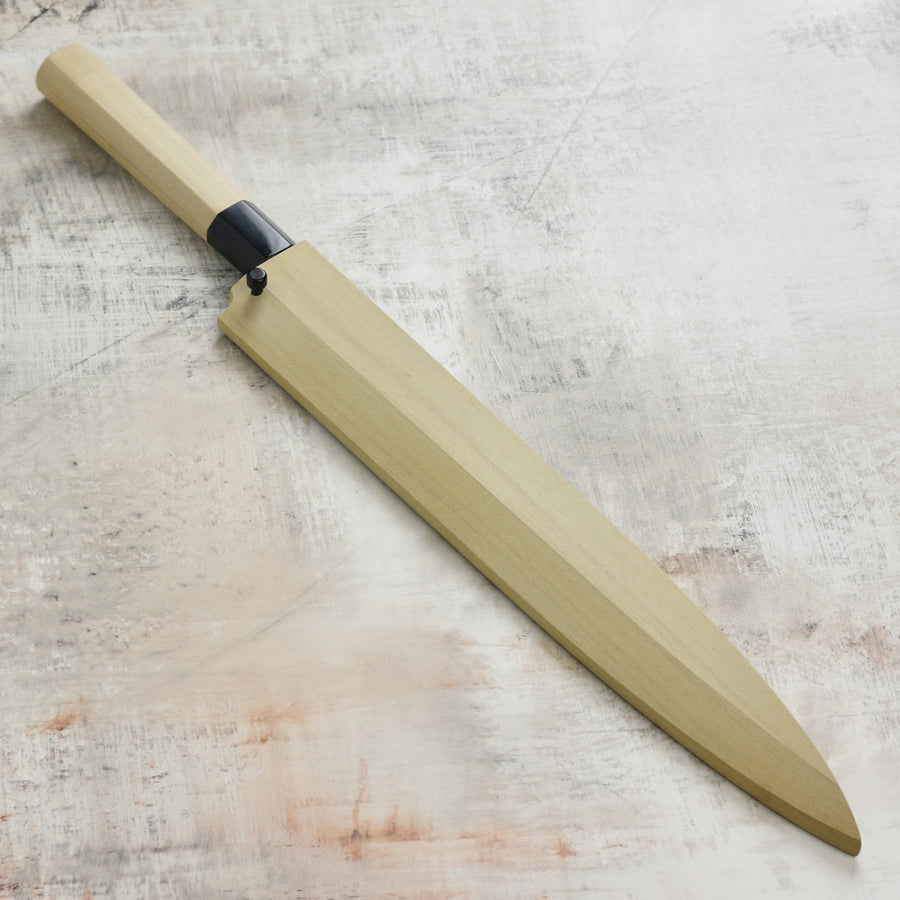 Ittetsu x Nakagawa Shirogami #2 Single-Bevel 11.8" Yanagiba with Saya