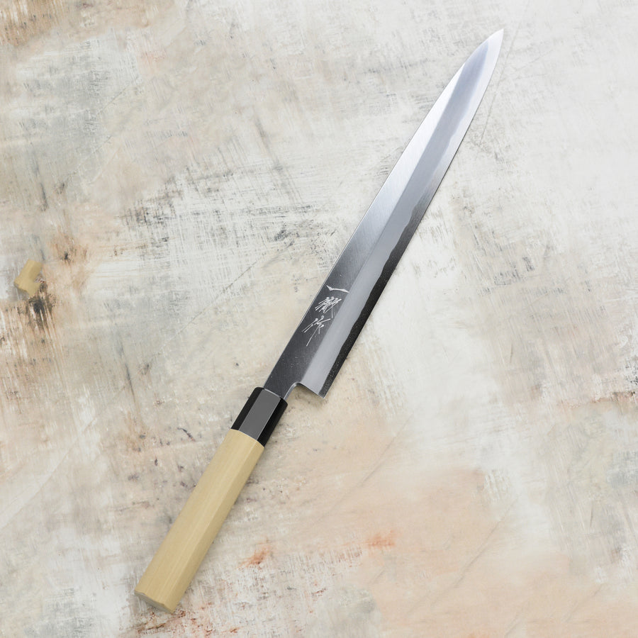 Ittetsu x Nakagawa Shirogami #2 Single-Bevel 11.8" Yanagiba with Saya