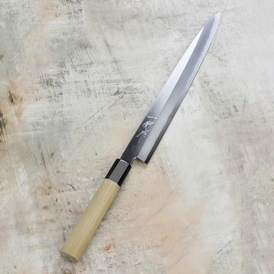 Ittetsu x Nakagawa Shirogami #2 Single-Bevel 10.6" Yanagiba with Saya