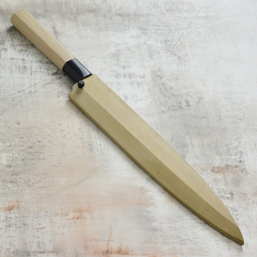 Ittetsu x Nakagawa Shirogami #2 Single-Bevel 9.4" Yanagiba with Saya