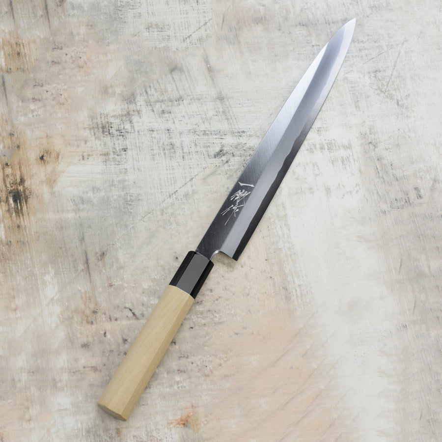Ittetsu x Nakagawa Shirogami #2 Single-Bevel 9.4" Yanagiba with Saya
