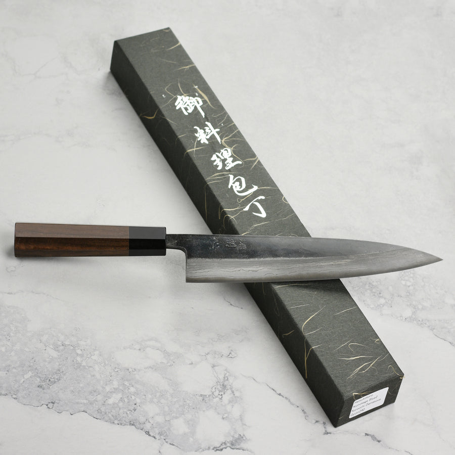 Hatsukokoro Kumokage Aogami Kurouchi Damascus 9.4" Gyuto