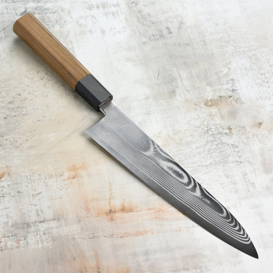 Hatsukokoro Ginsou Ginsan Damascus 8.25" Gyuto