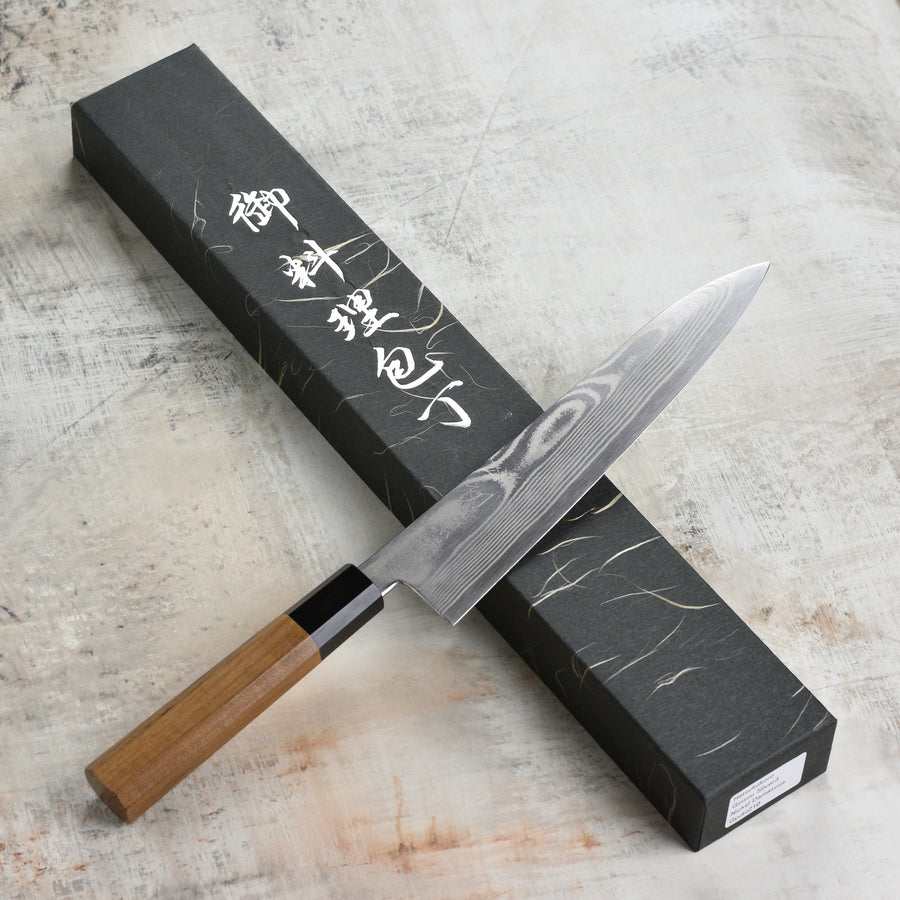 Hatsukokoro Ginsou Ginsan Damascus 8.25" Gyuto