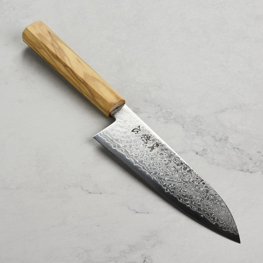 Hatsukokoro Ryuhyo SG2 Damascus 7" Santoku