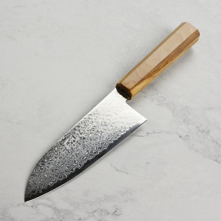 Hatsukokoro Ryuhyo SG2 Damascus 7" Santoku