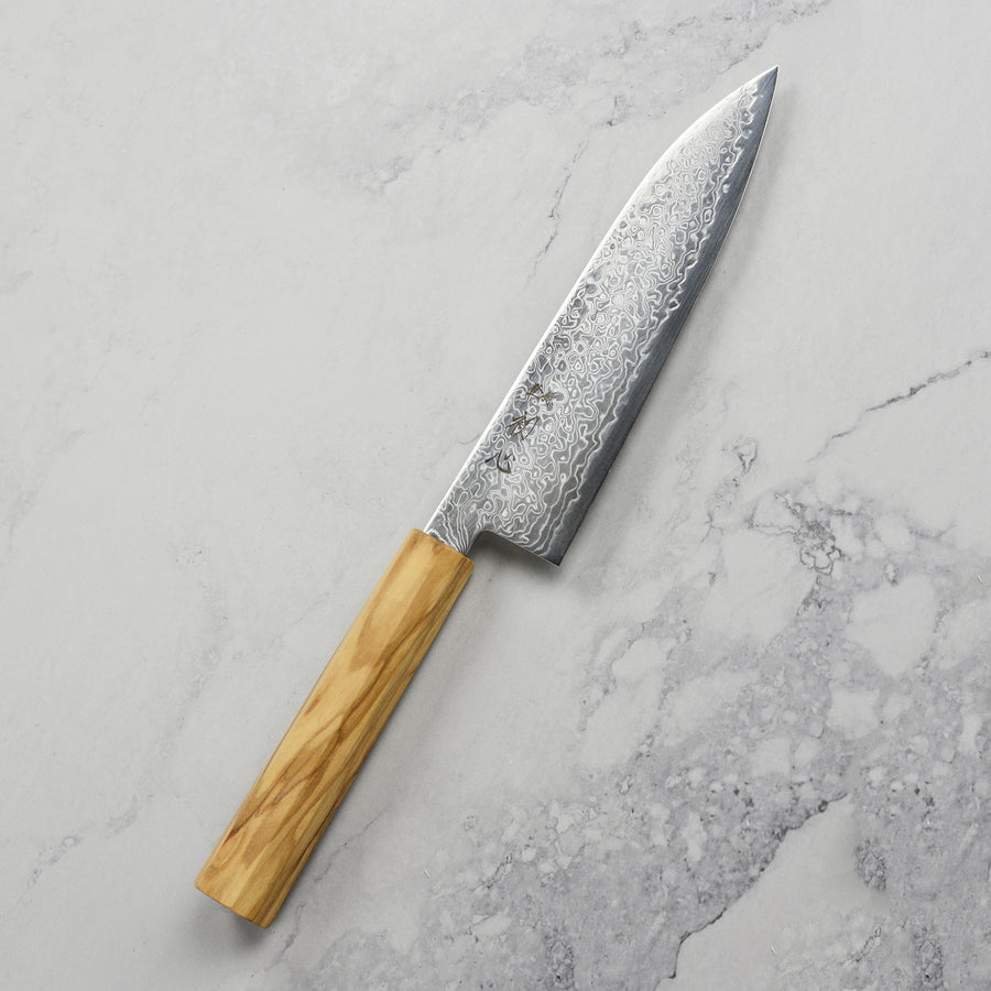 Hatsukokoro Ryuhyo SG2 Damascus 7" Santoku