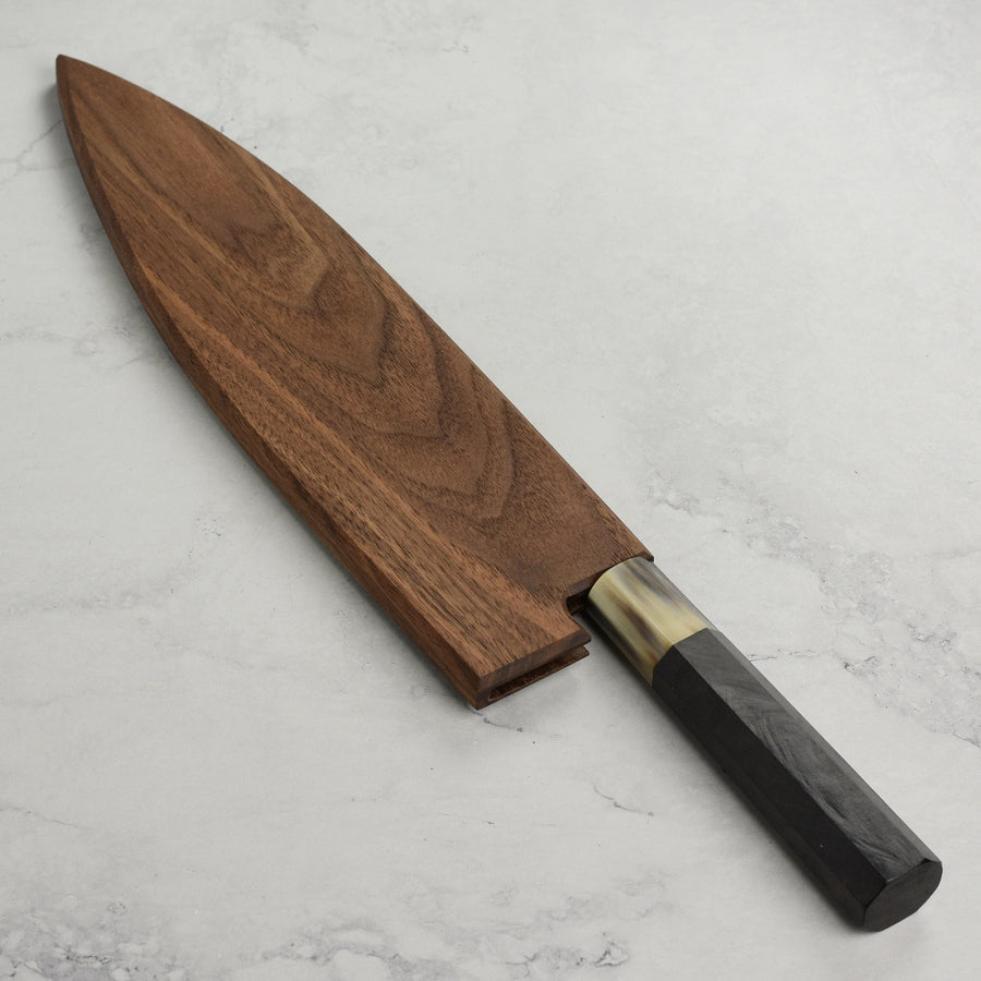 Walnut Magnetic Saya for 9.4" Gyuto