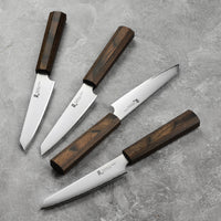 Yaxell Hana Japanese Steak Knife Set with Case - Fine Edge, 4
