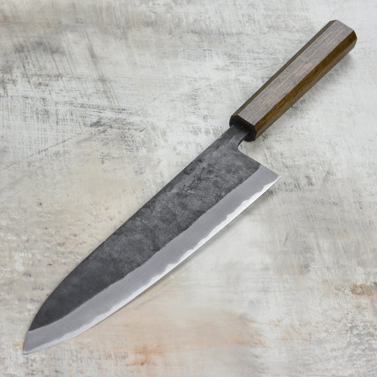 Shiro Kamo Aogami Super Kurouchi Stainless Clad 9.4" Gyuto