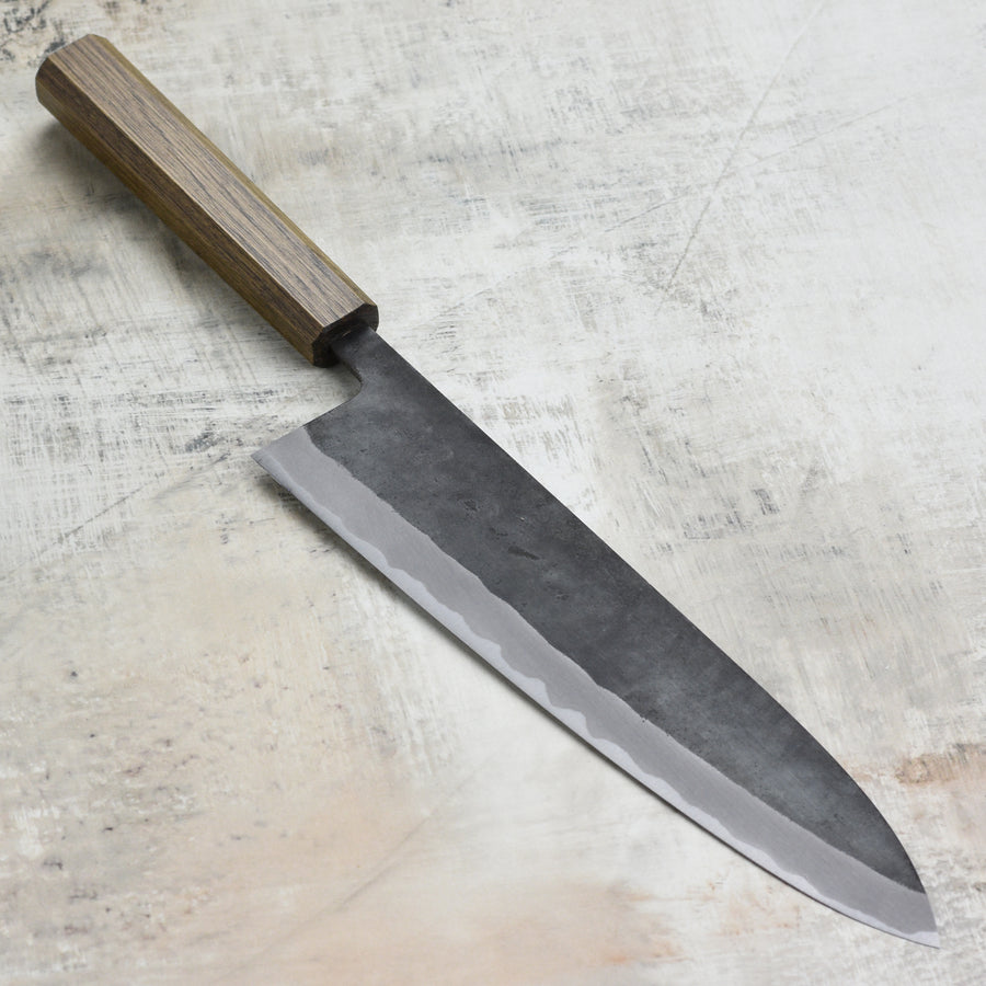 Shiro Kamo Aogami Super Kurouchi Stainless Clad 9.4" Gyuto