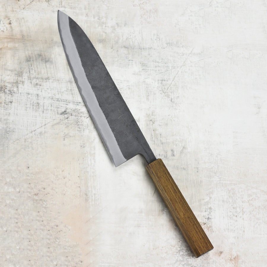 Shiro Kamo Aogami Super Kurouchi Stainless Clad 9.4" Gyuto