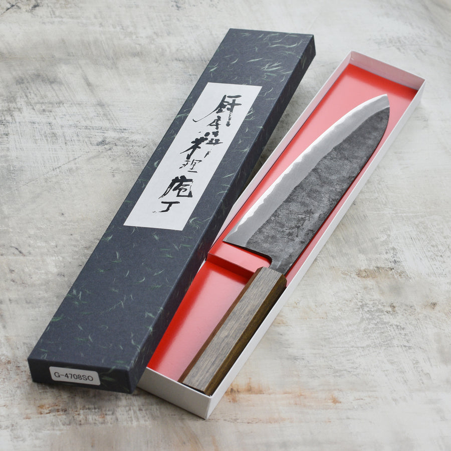 Shiro Kamo Aogami Super Kurouchi Stainless Clad 9.4" Gyuto
