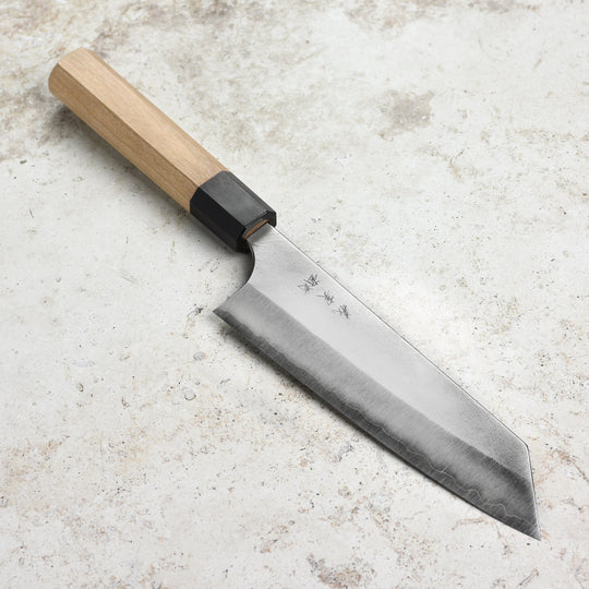 Yoshimi Kato Aogami Super Nashiji Stainless Clad 6.7" Bunka