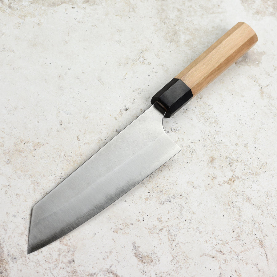 Yoshimi Kato Aogami Super Nashiji Stainless Clad 6.7" Bunka