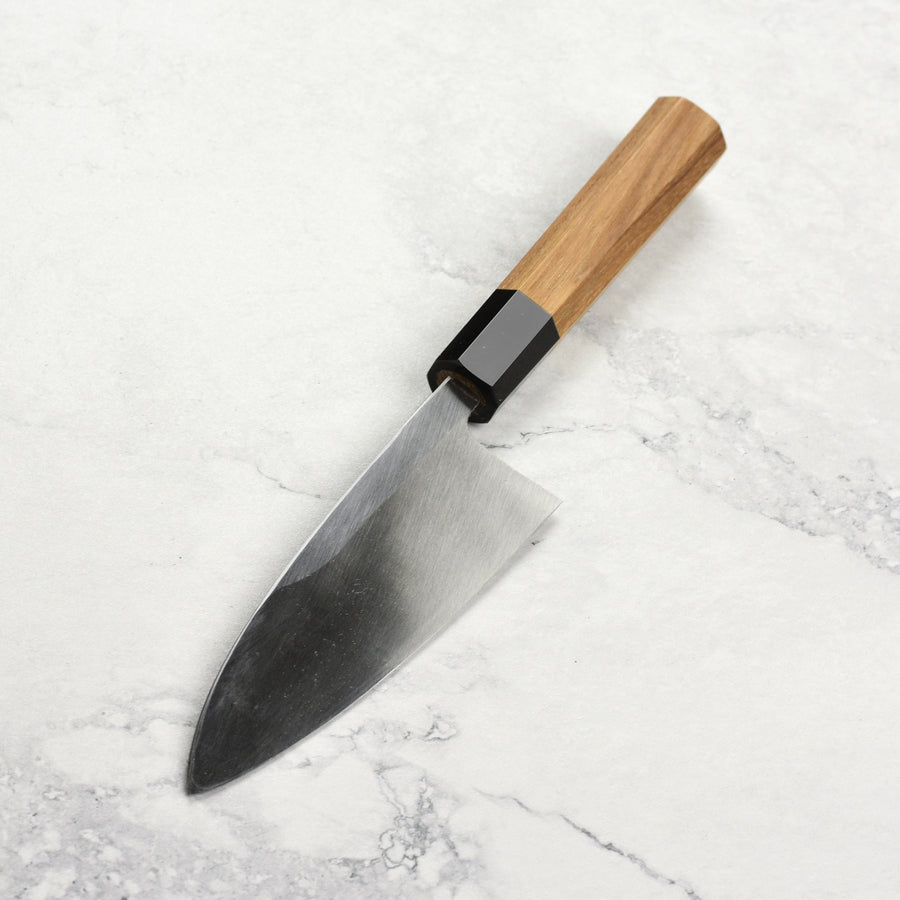 Hatsukokoro Shirasagi Aogami #2 Kurouchi 5.9" Single-Bevel Deba