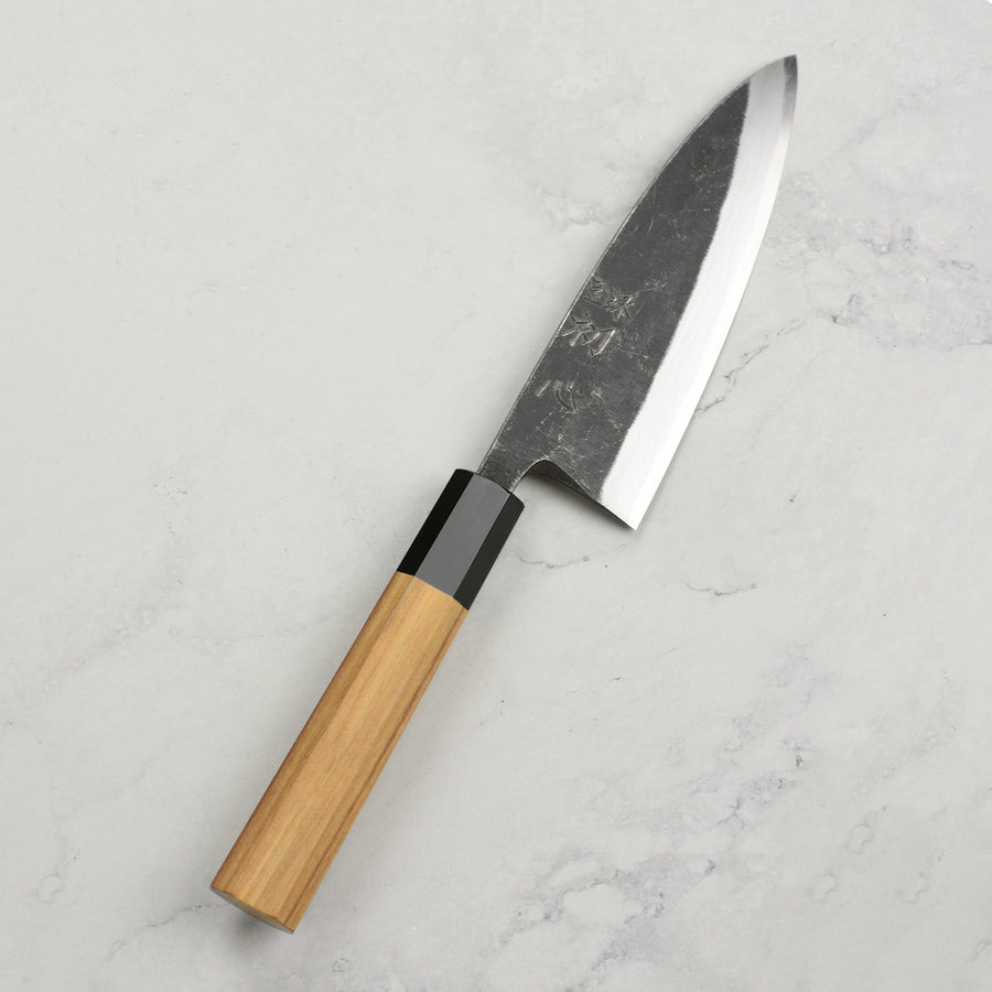 Hatsukokoro Shirasagi Aogami #2 Kurouchi 5.9" Single Bevel Deba