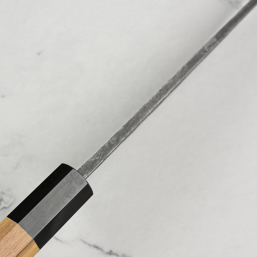 Hatsukokoro Shirasagi Aogami #2 Kurouchi 6.5" Single-Bevel Deba