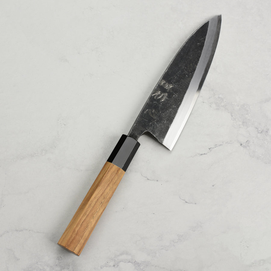 Hatsukokoro Shirasagi Aogami #2 Kurouchi 6.5" Single Bevel Deba