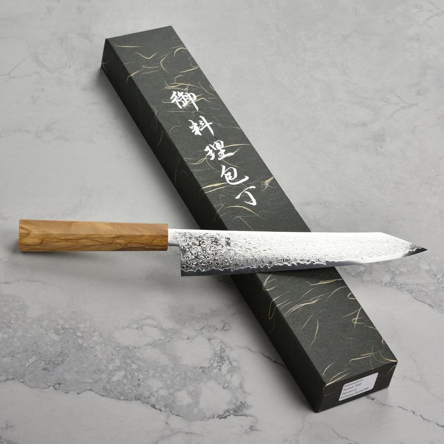Hatsukokoro Ryuhyo SG2 Damascus 9.4" Kiritsuke