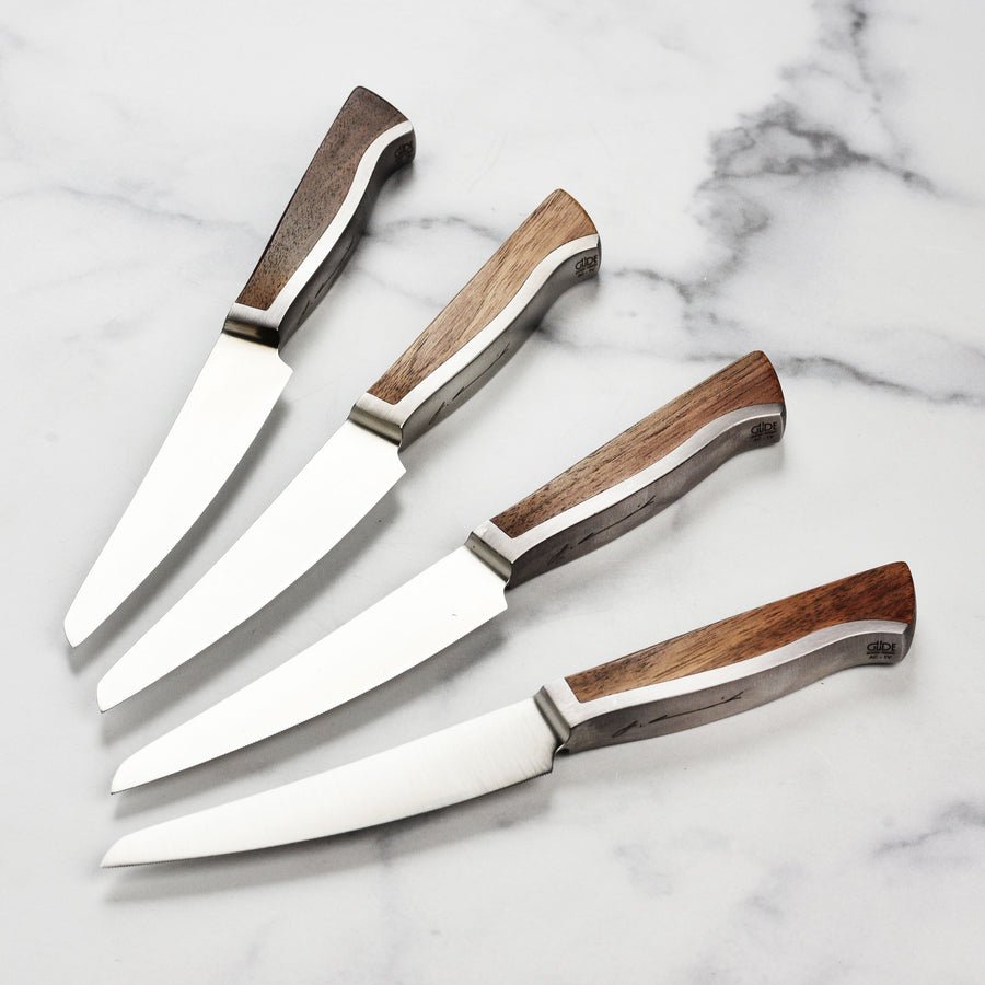 Gude Caminada 4 Piece Steak Knife Set, Serrated