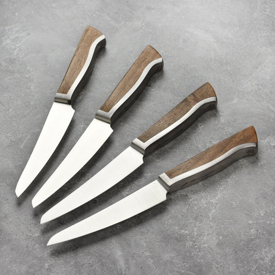 Gude Caminada 4 Piece Steak Knife Set, Fine Edge