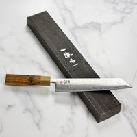【Tetsuページ】 Ittetsu Spiral Damascus Japanese Kiritsuke Knife | AUS10