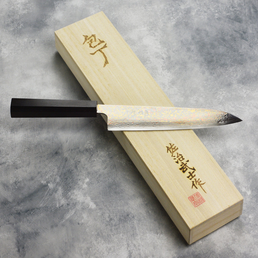 Saji Rainbow Damascus 8.25" Gyuto