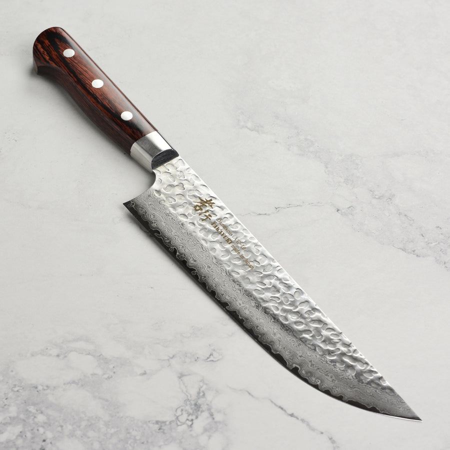 Takayuki Hammered Damascus 8.25" Butcher's Knife