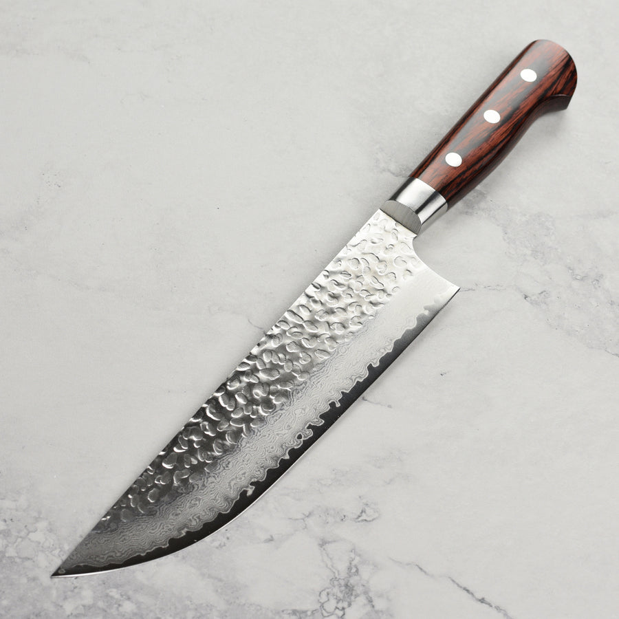 Takayuki Hammered Damascus 8.25" Butcher's Knife