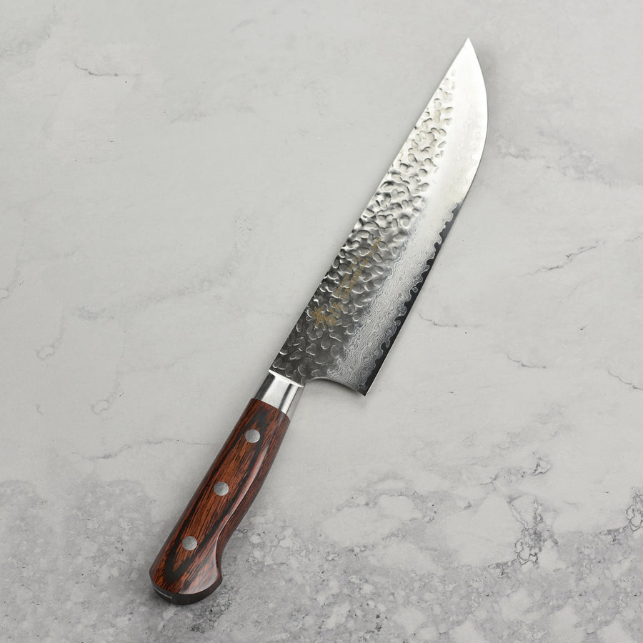 Takayuki Hammered Damascus 8.25" Butcher's Knife