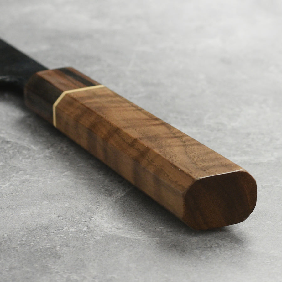Nishida Shirogami #1 Kurouchi 8.25" Funayuki Gyuto, Walnut